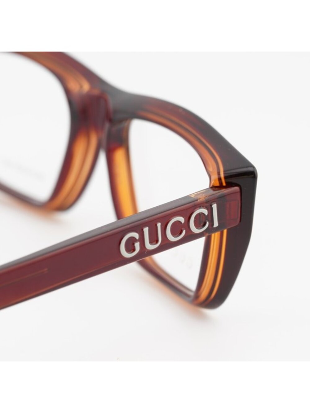Gucci GG1724O 002 Eyeglasses Dark Havana 52mm Square Frame - Picture 5 of 10